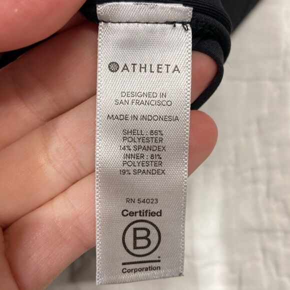 Athleta Black Tie Front Mini Skort Casual size 10 - Picture 6 of 8